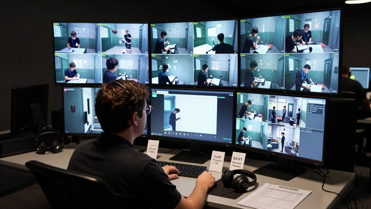 Game Master monitoring players via security cameras